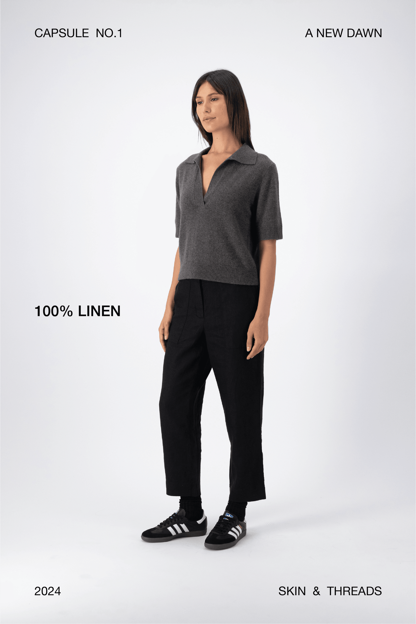 Linen Tapered Pant - Skin and Threads