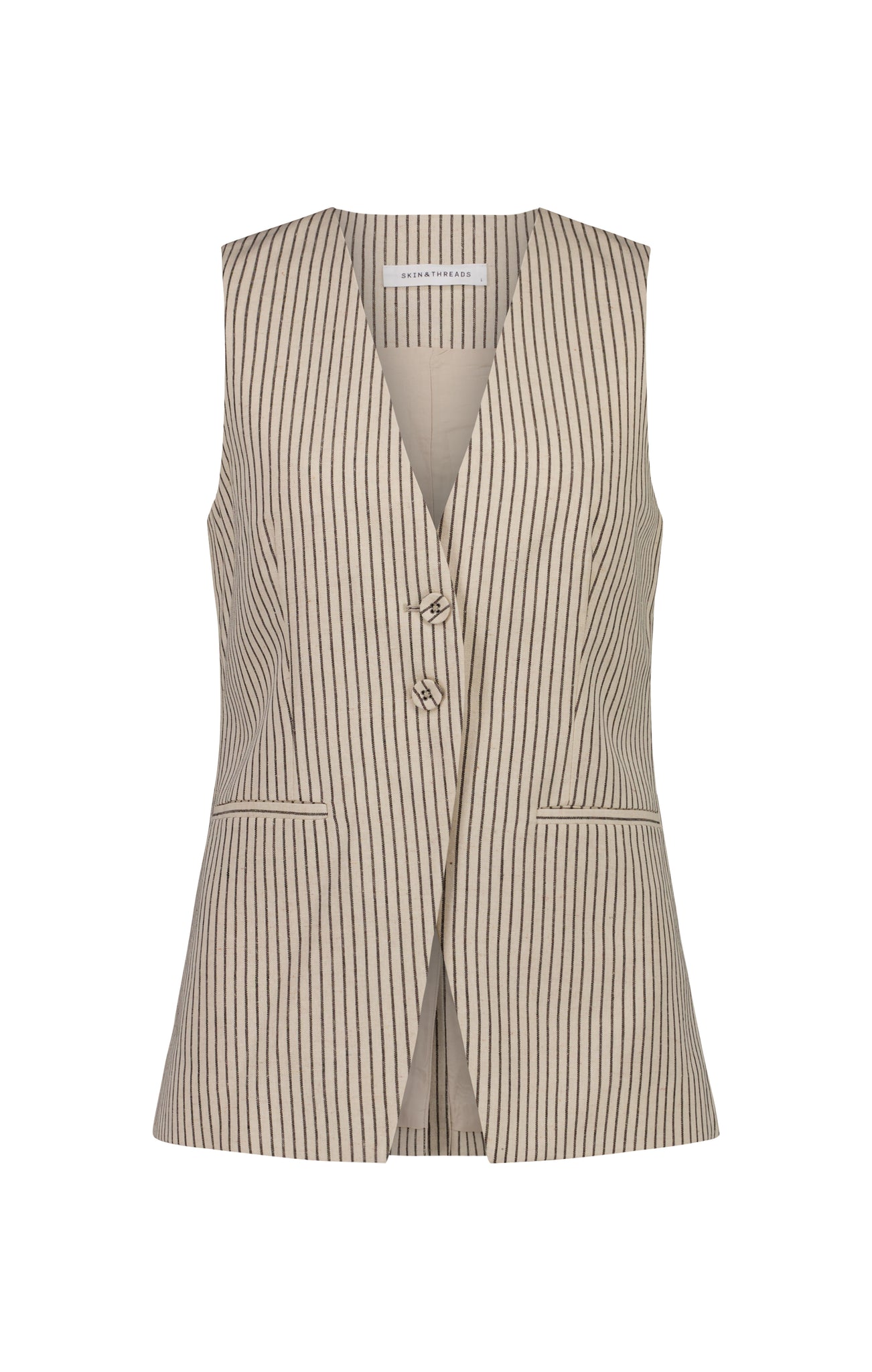 Hayes Linen Stripe Vest