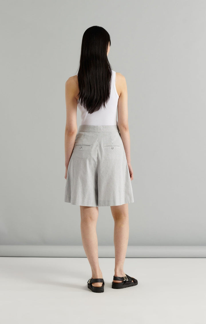 Cotton Stripe Tailored Short - Skin and Threads