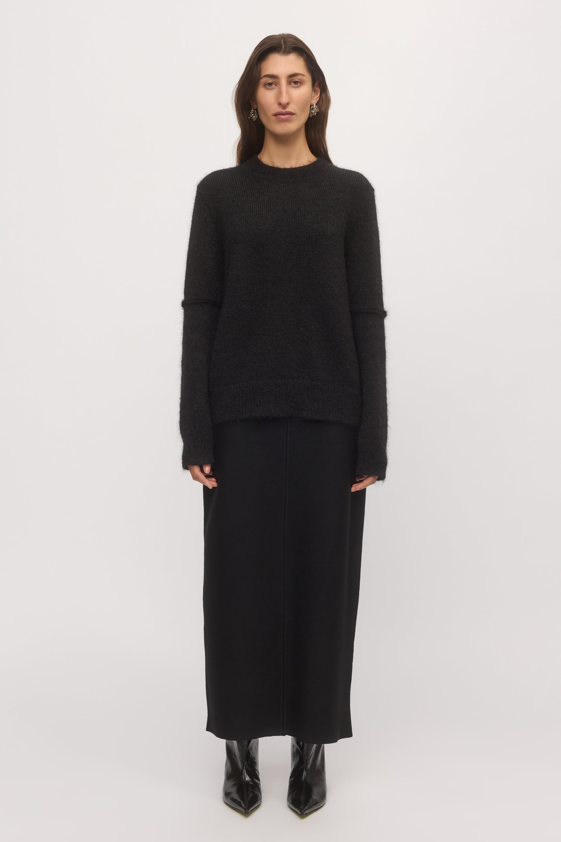 Woven Split Skirt