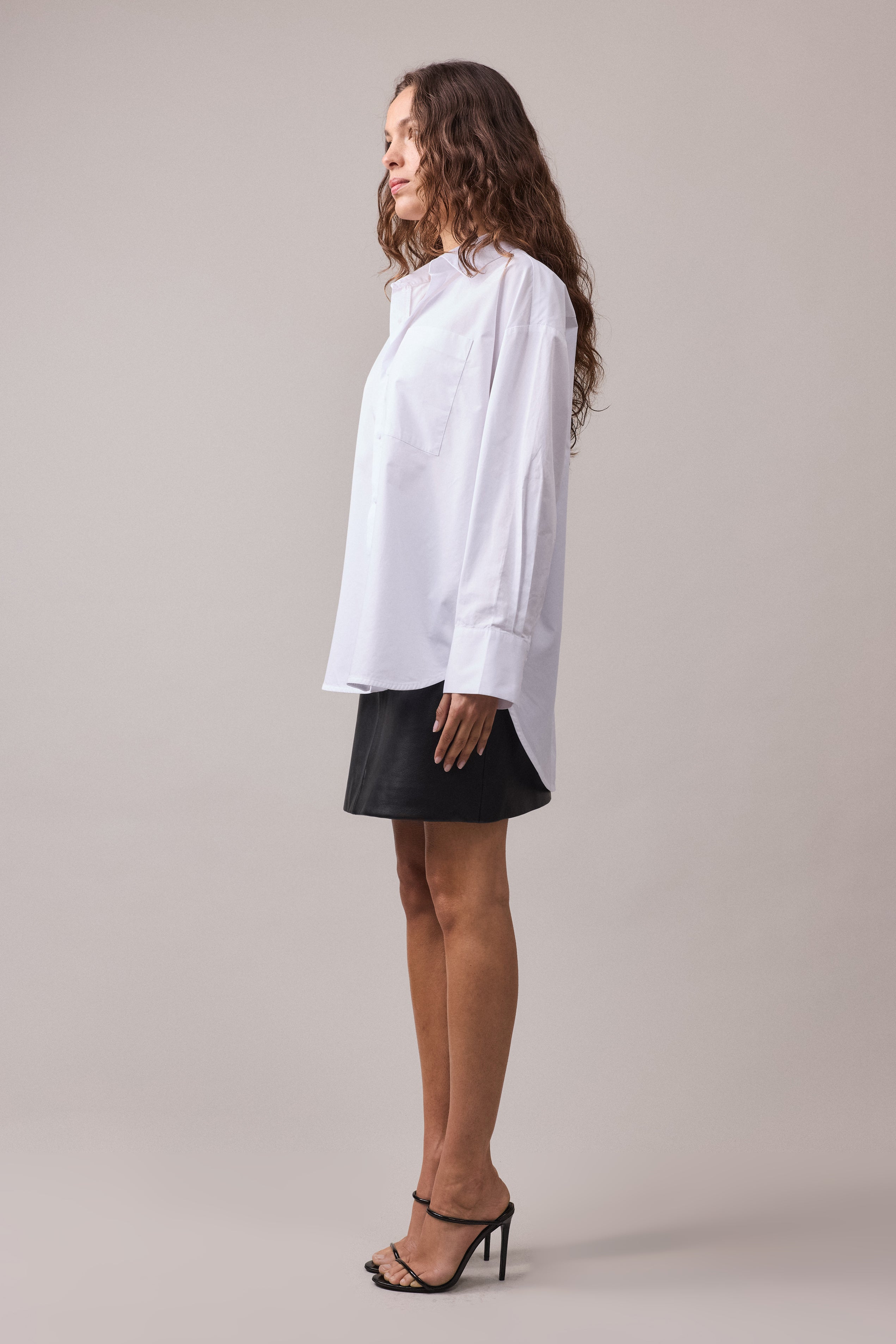 Drop Shoulder Cotton Shirt