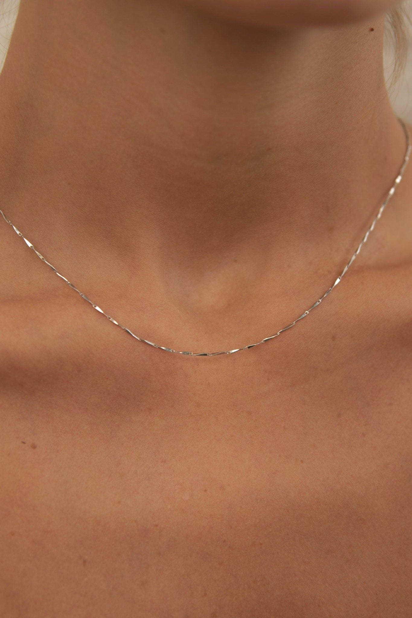 Briella Sterling Silver Chain Necklace - Skin and Threads