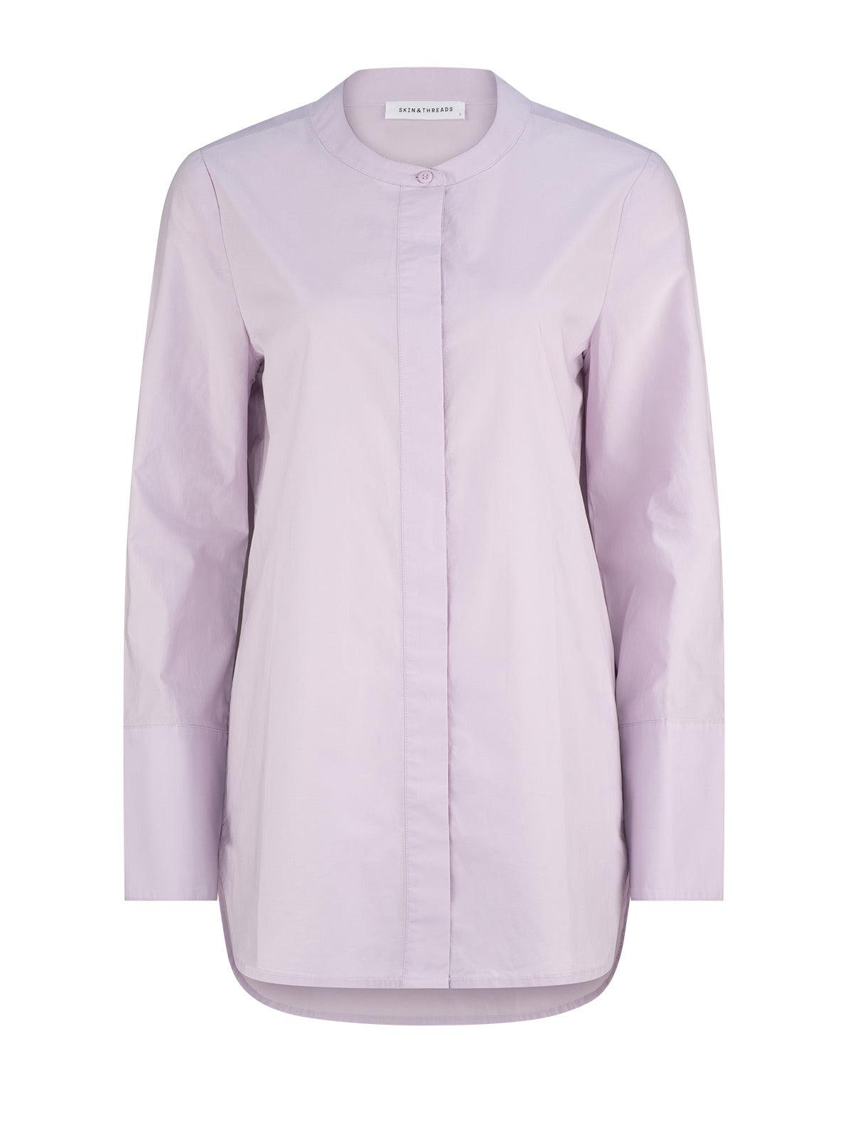 Grandpa Collar Cotton Shirt