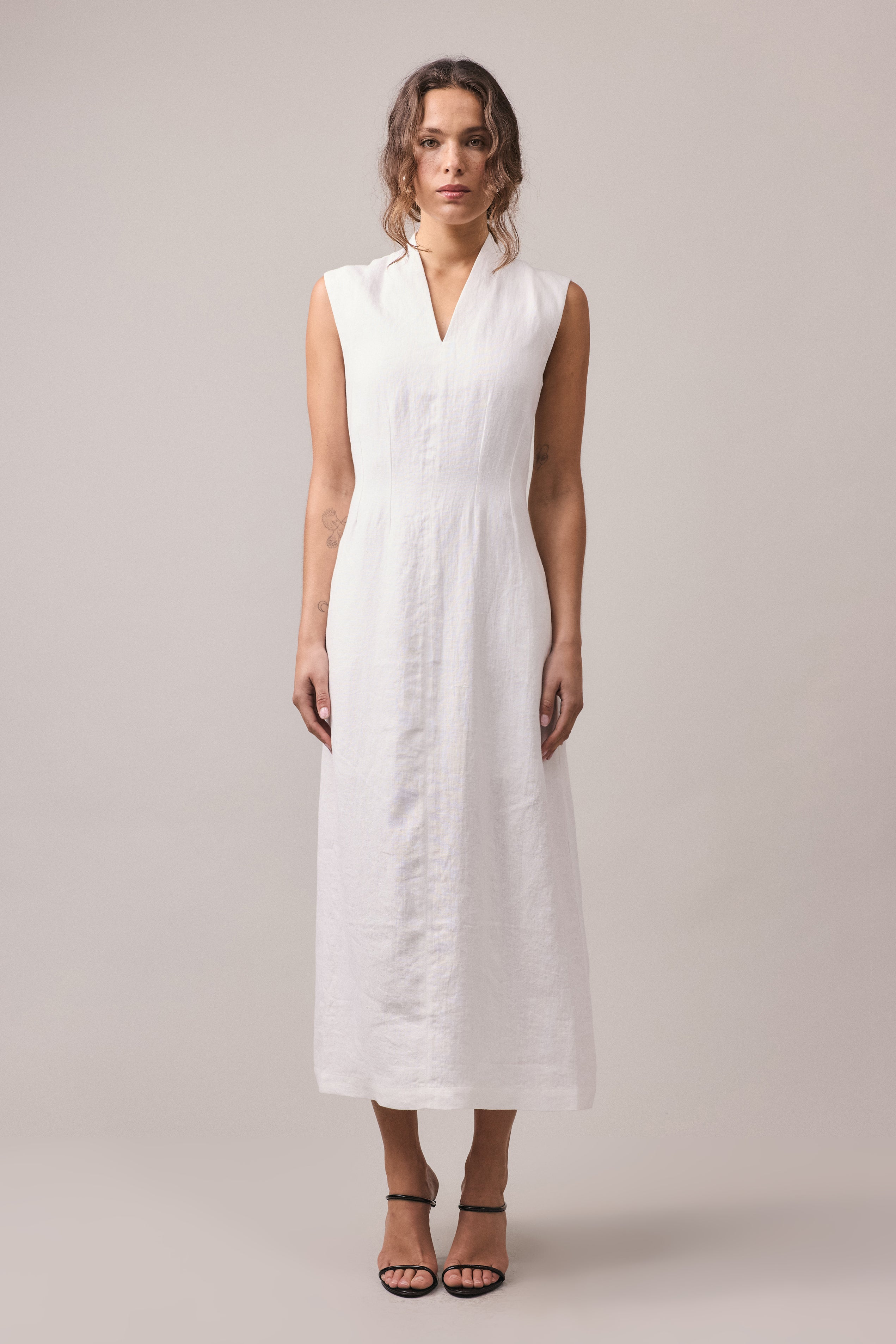 Rio Hemp Maxi Dress - White