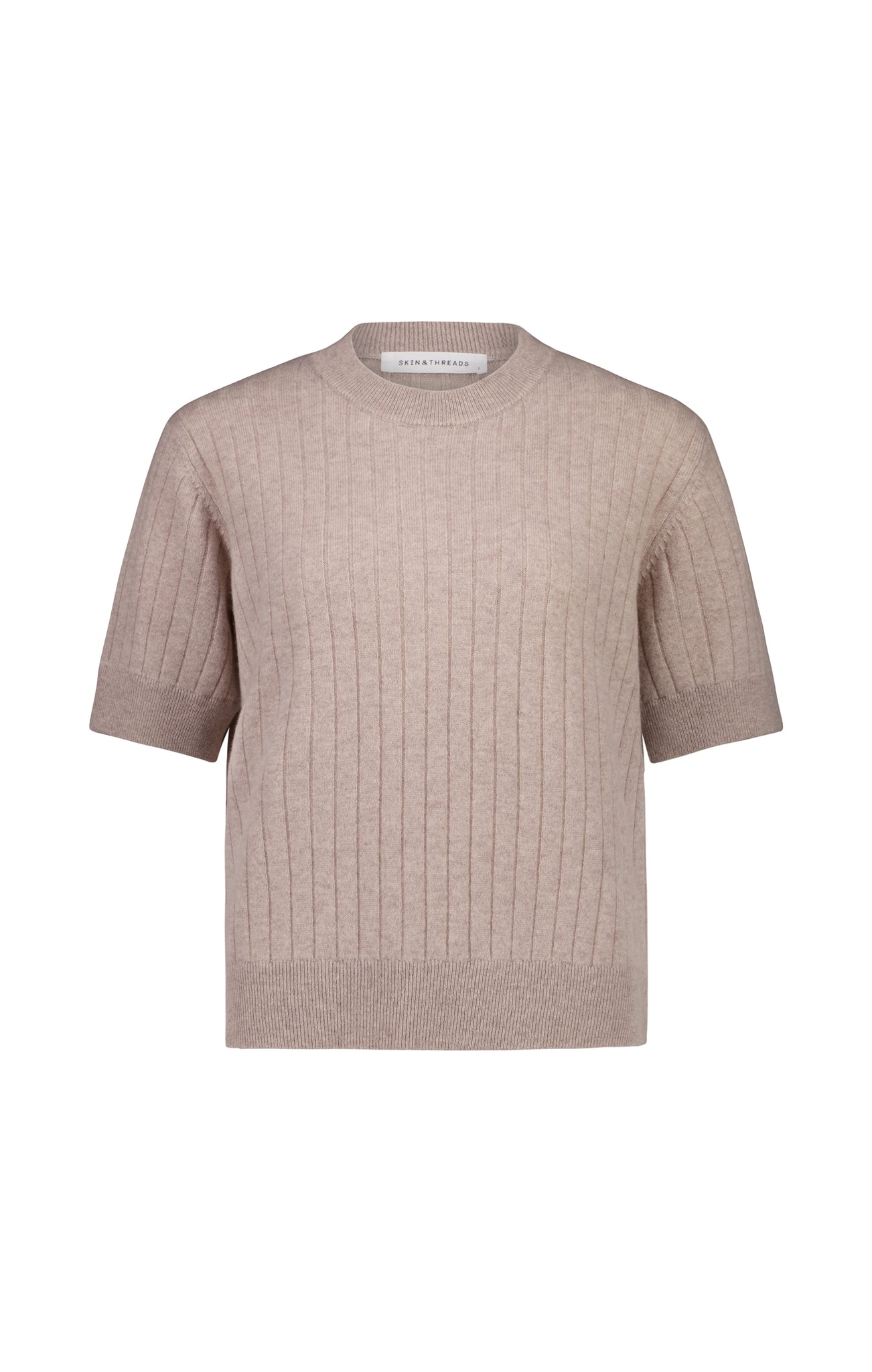 Cashmere Ribbed Tee