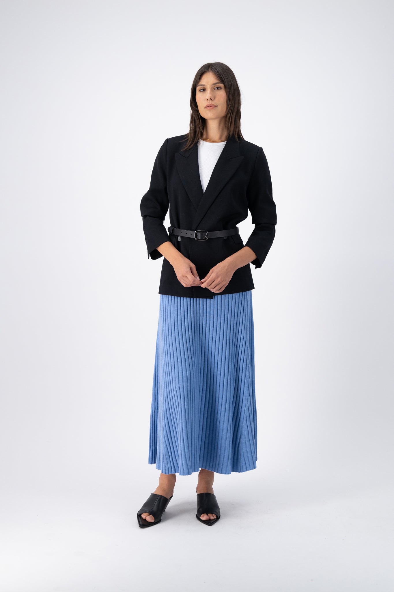 Pippa Wool Rib Skirt