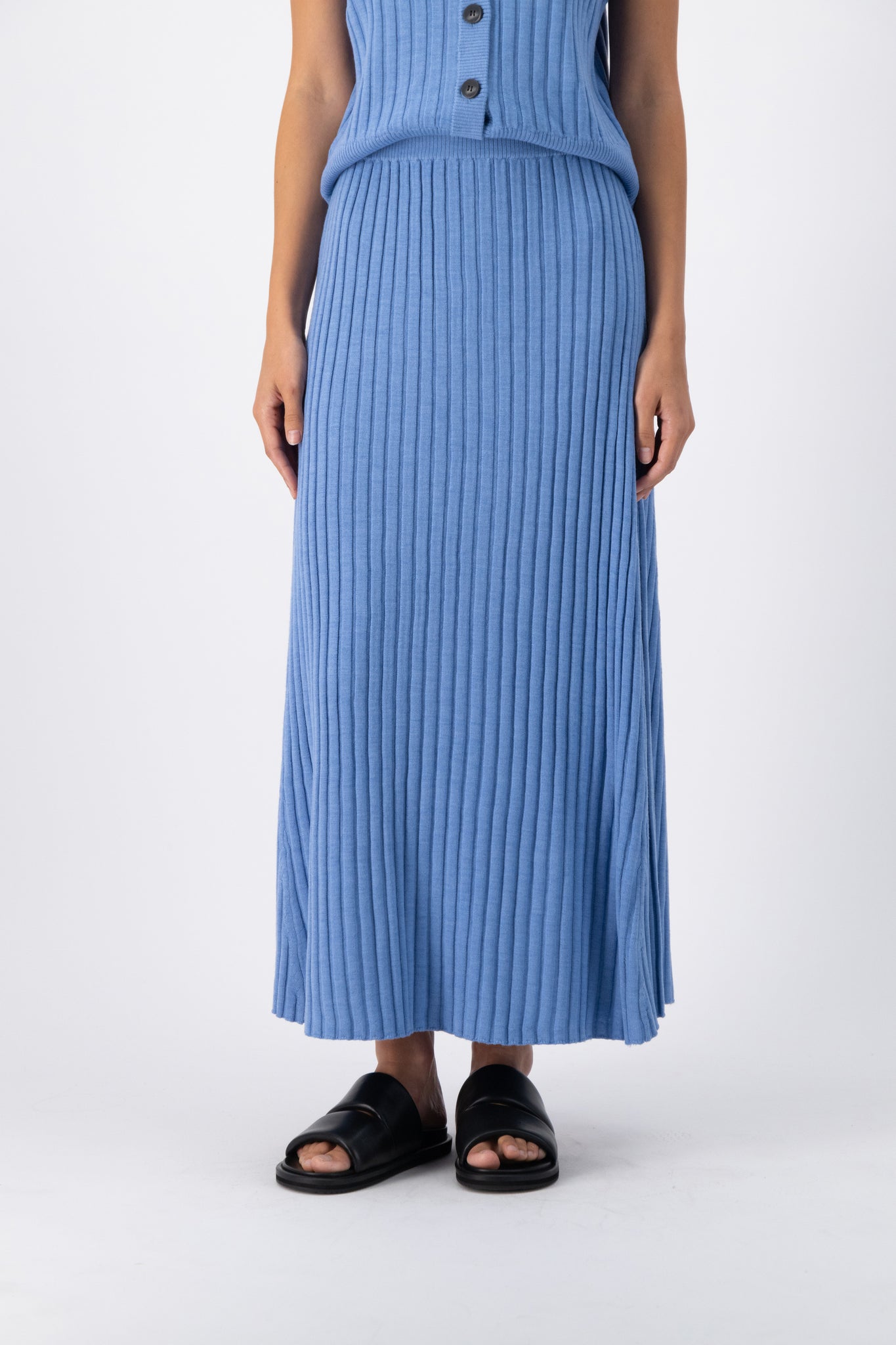 Pippa Wool Rib Skirt