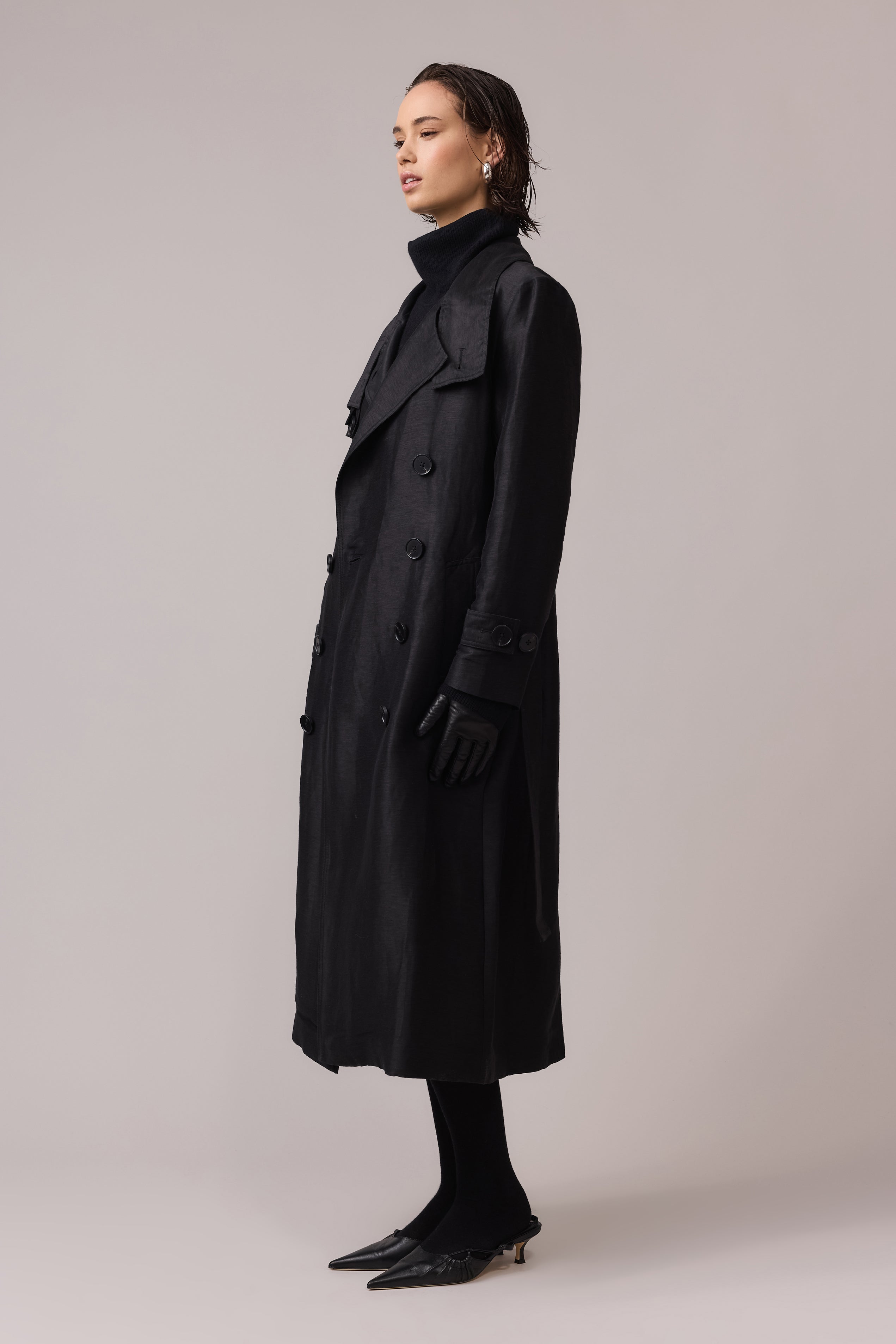 Remi Collared Trench Coat