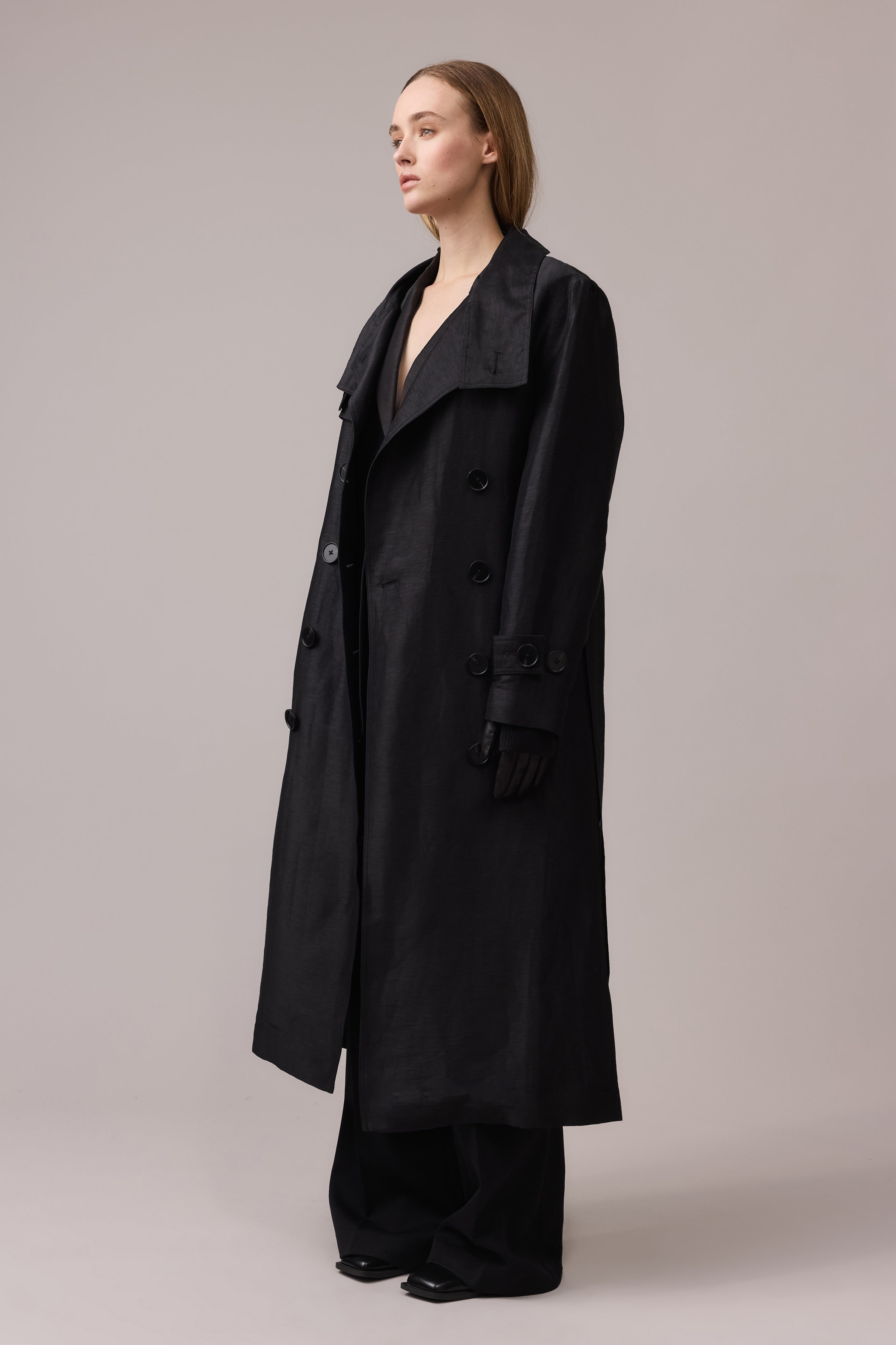 Remi Collared Trench Coat