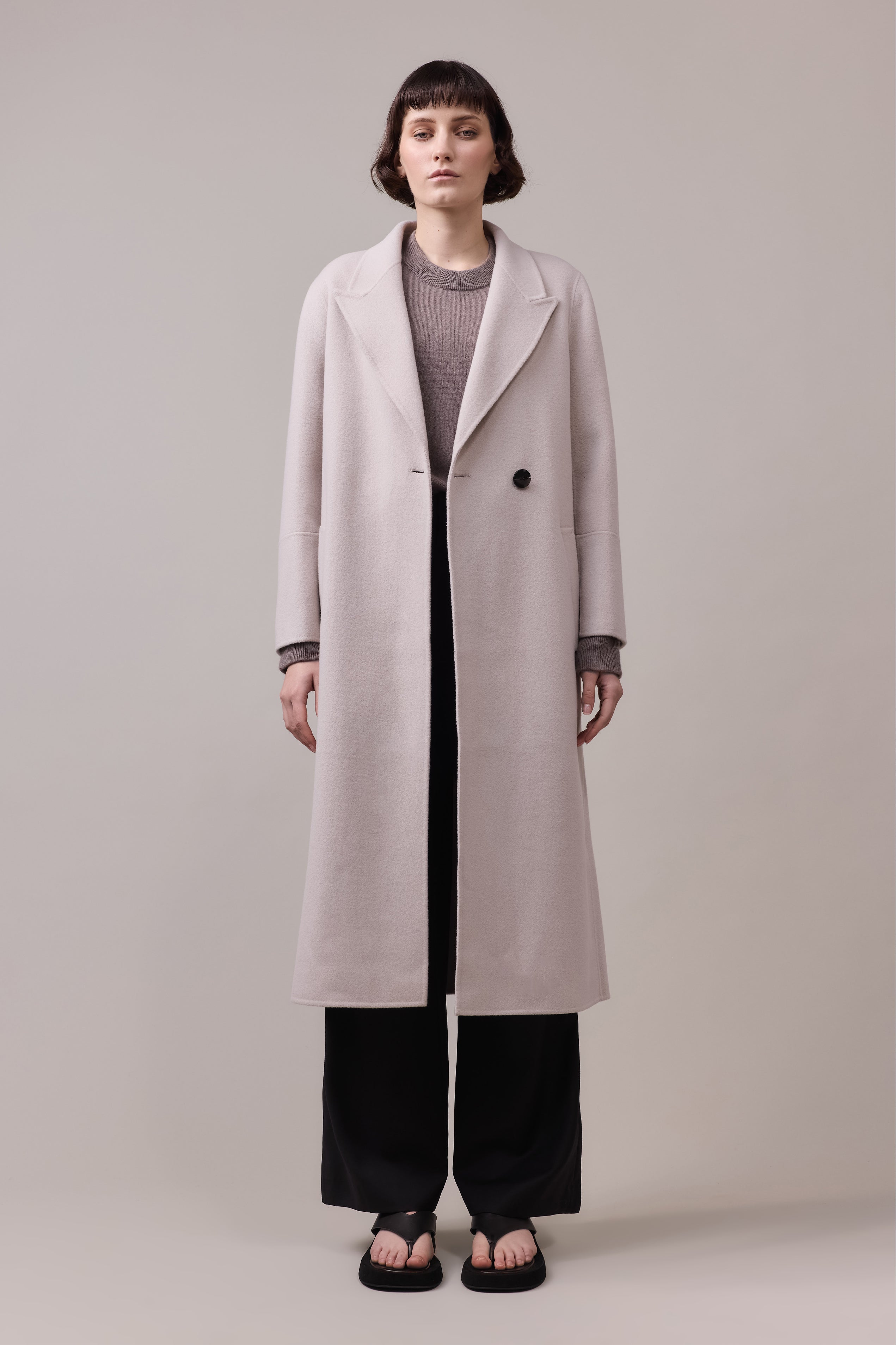 Georgie Wool Hand Stitch Overcoat