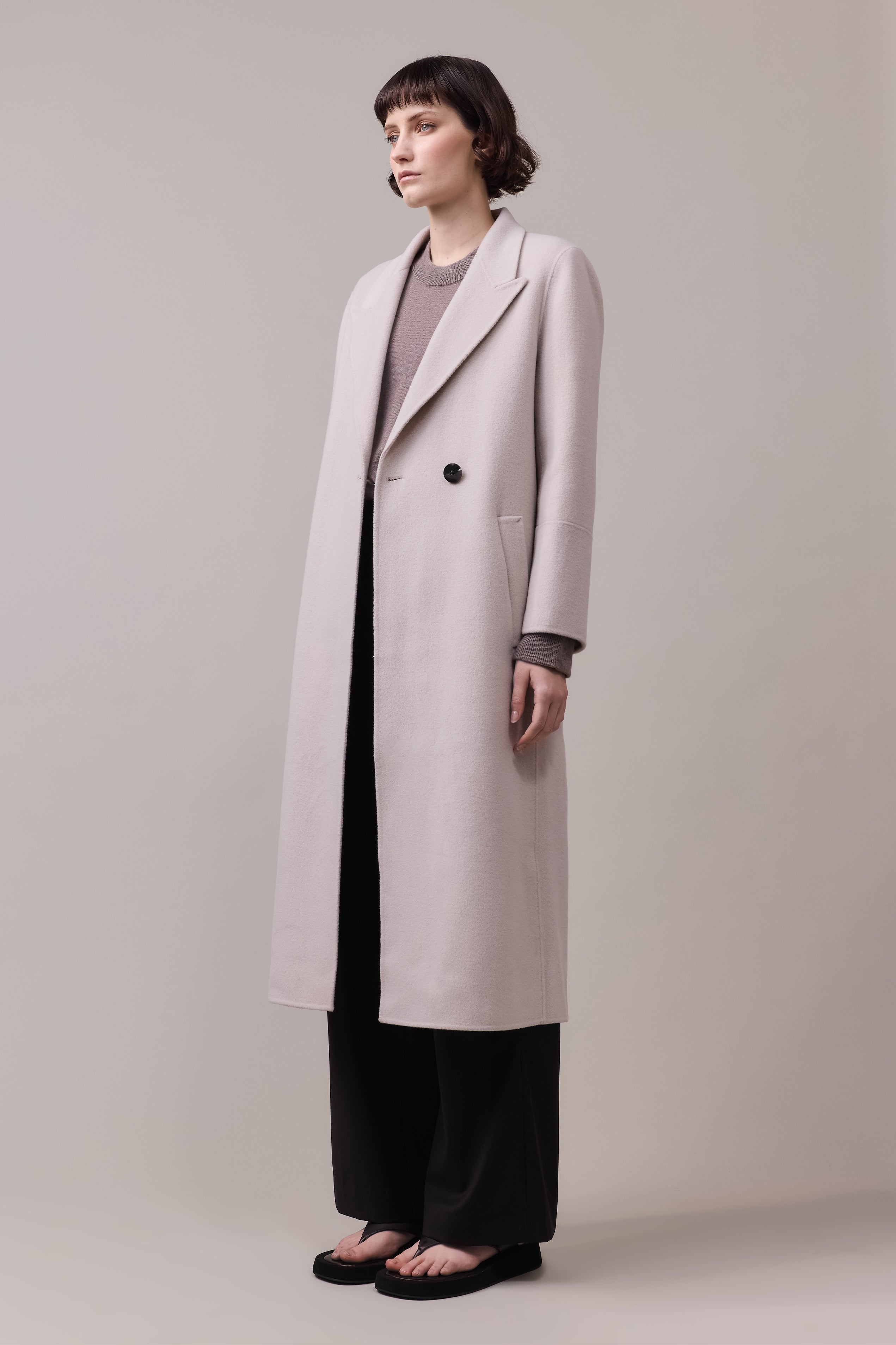 Georgie Wool Hand Stitch Overcoat