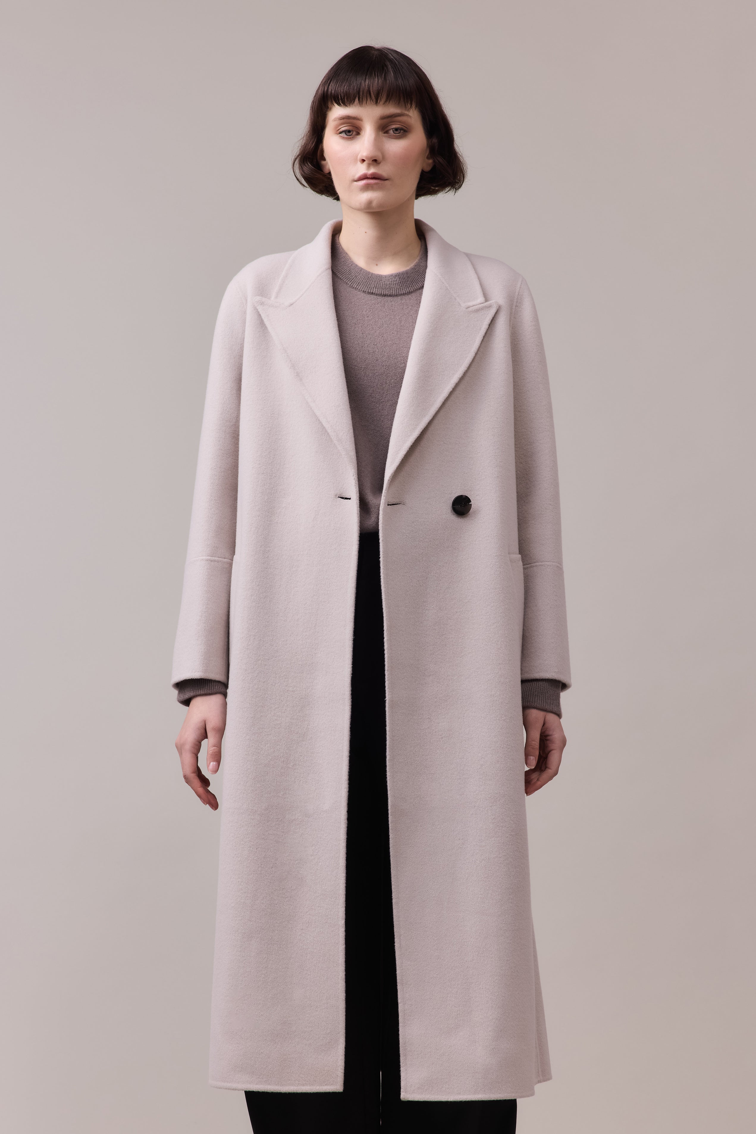 Georgie Wool Hand Stitch Overcoat