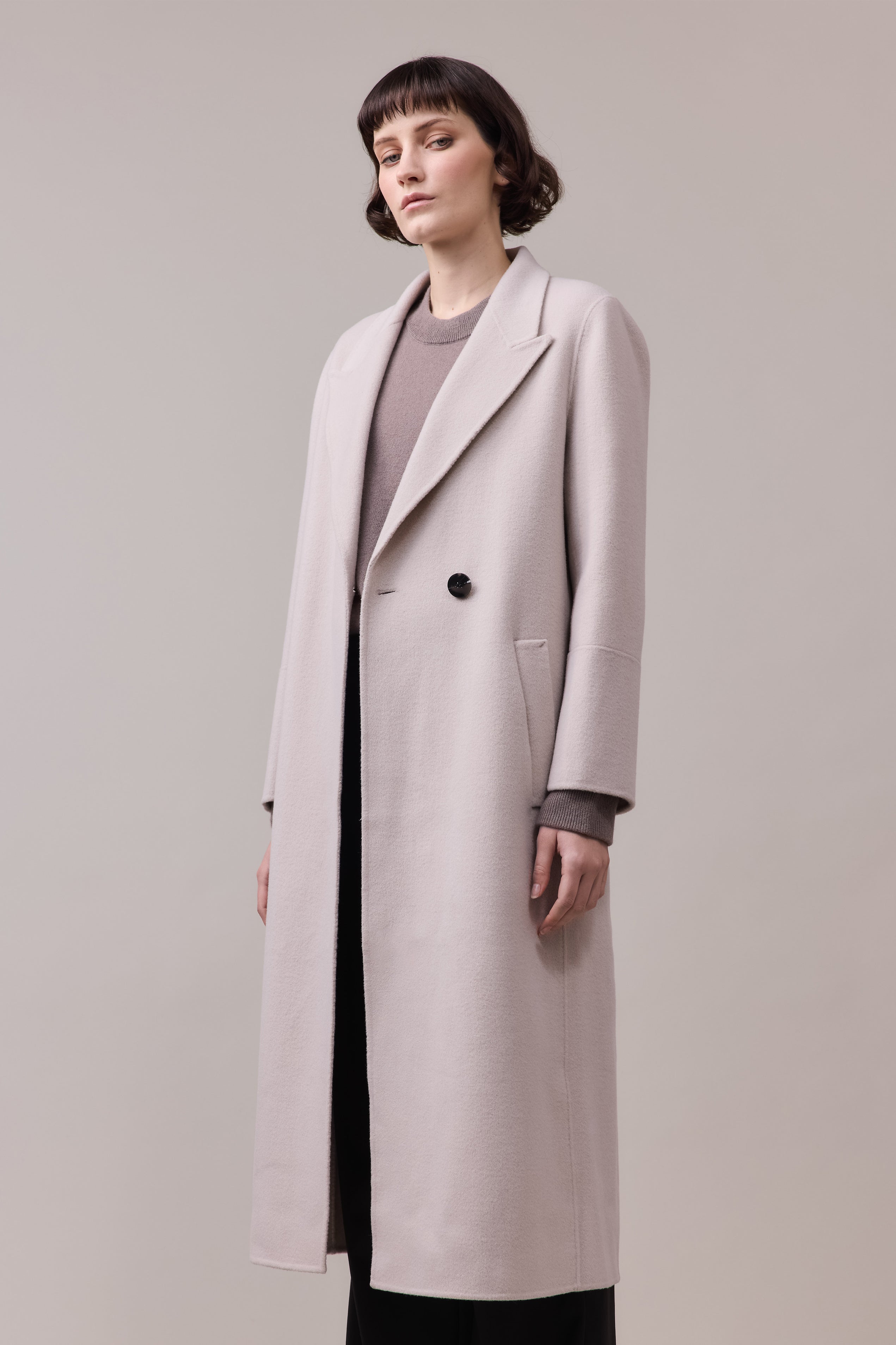 Georgie Wool Hand Stitch Overcoat