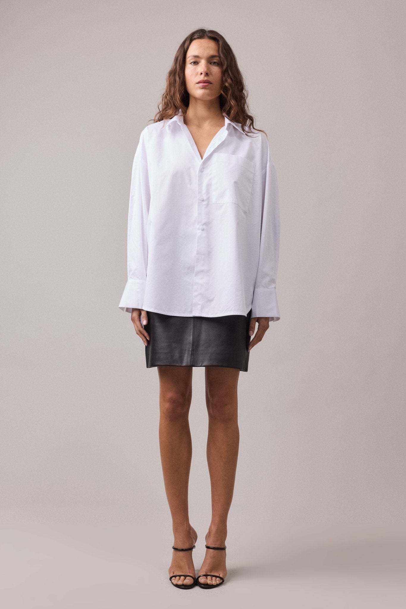 Drop Shoulder Cotton Shirt