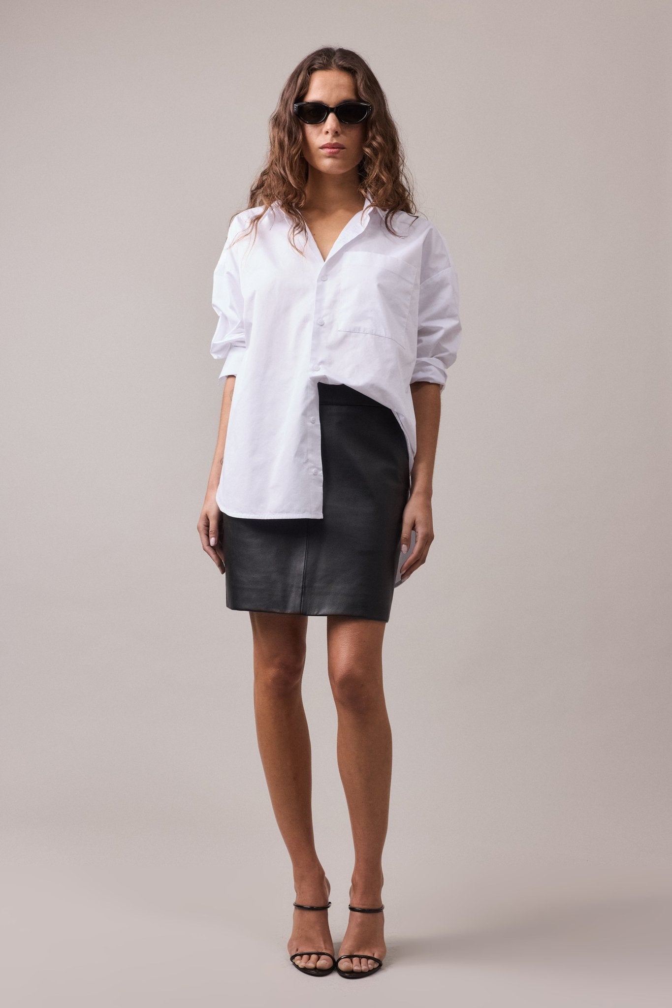 Drop Shoulder Cotton Shirt