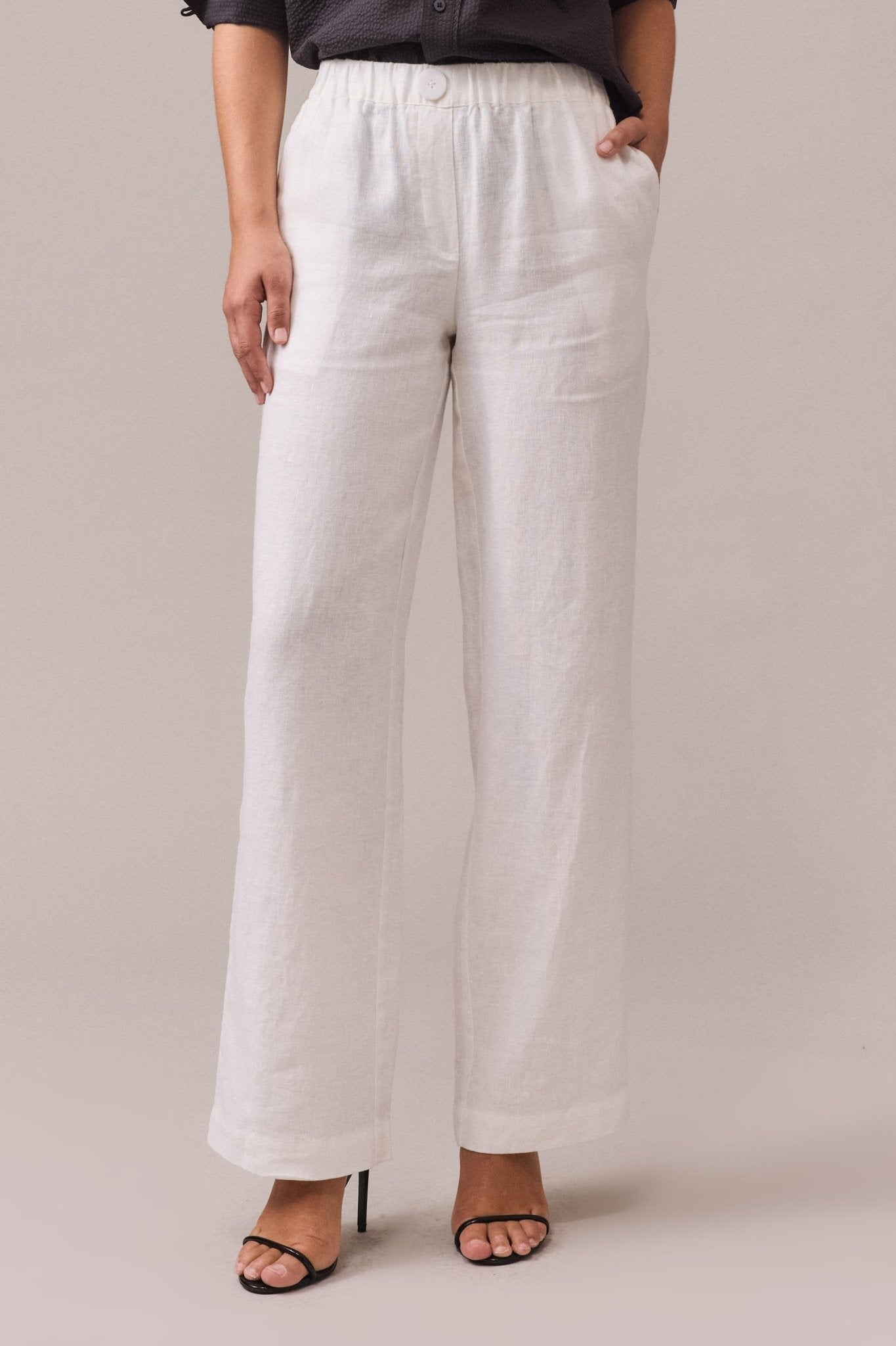 Gaia Linen Wide Leg Pant