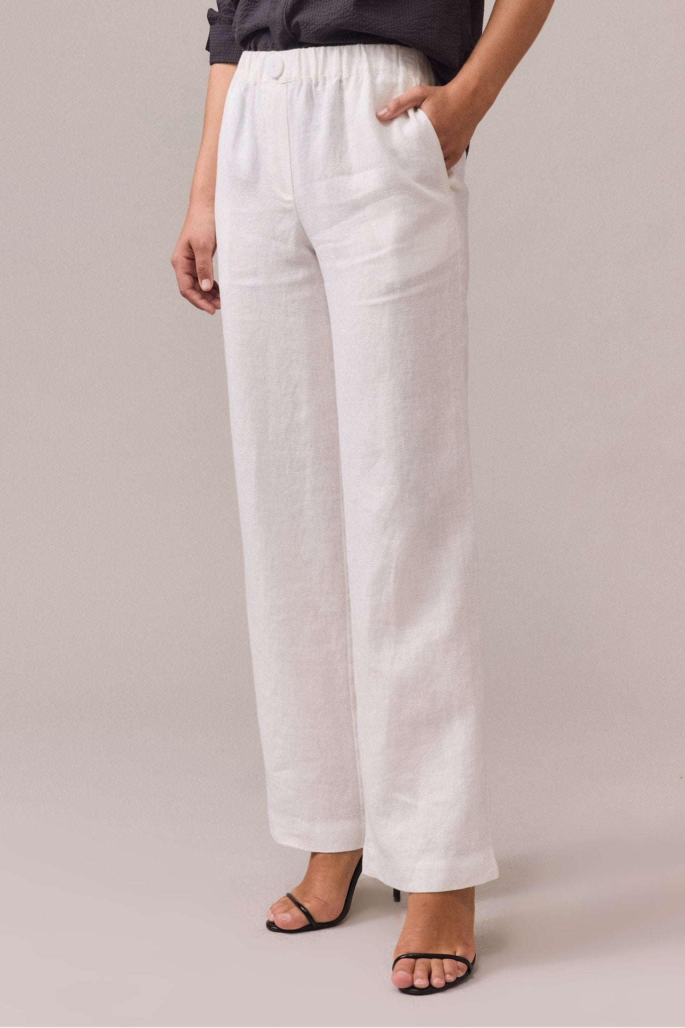 Gaia Linen Wide Leg Pant