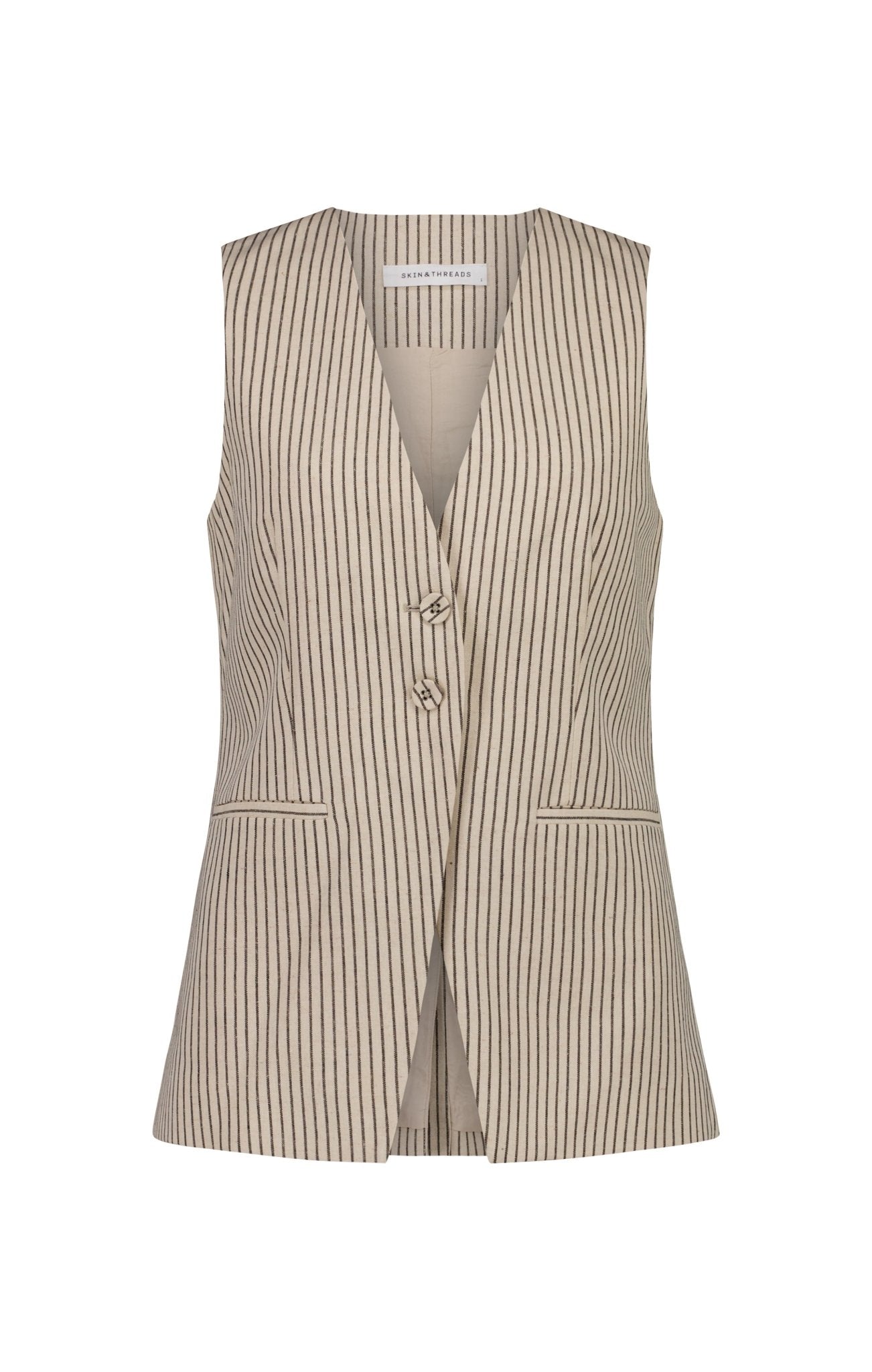 Women's Hayes Linen Stripe Vest