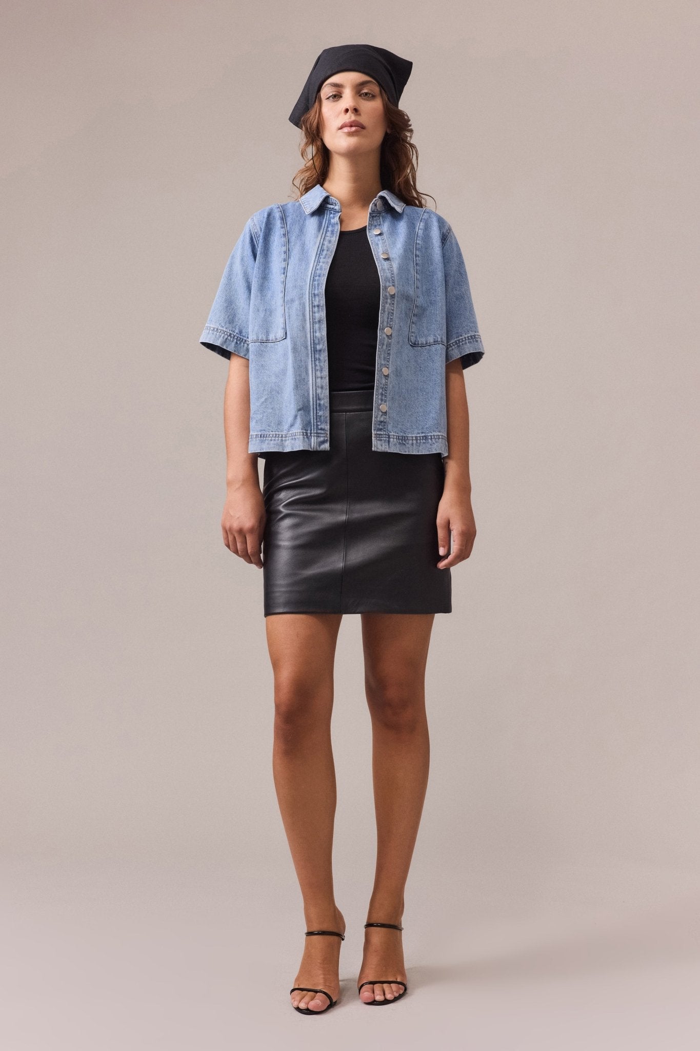 Kate Denim Panelled Shirt