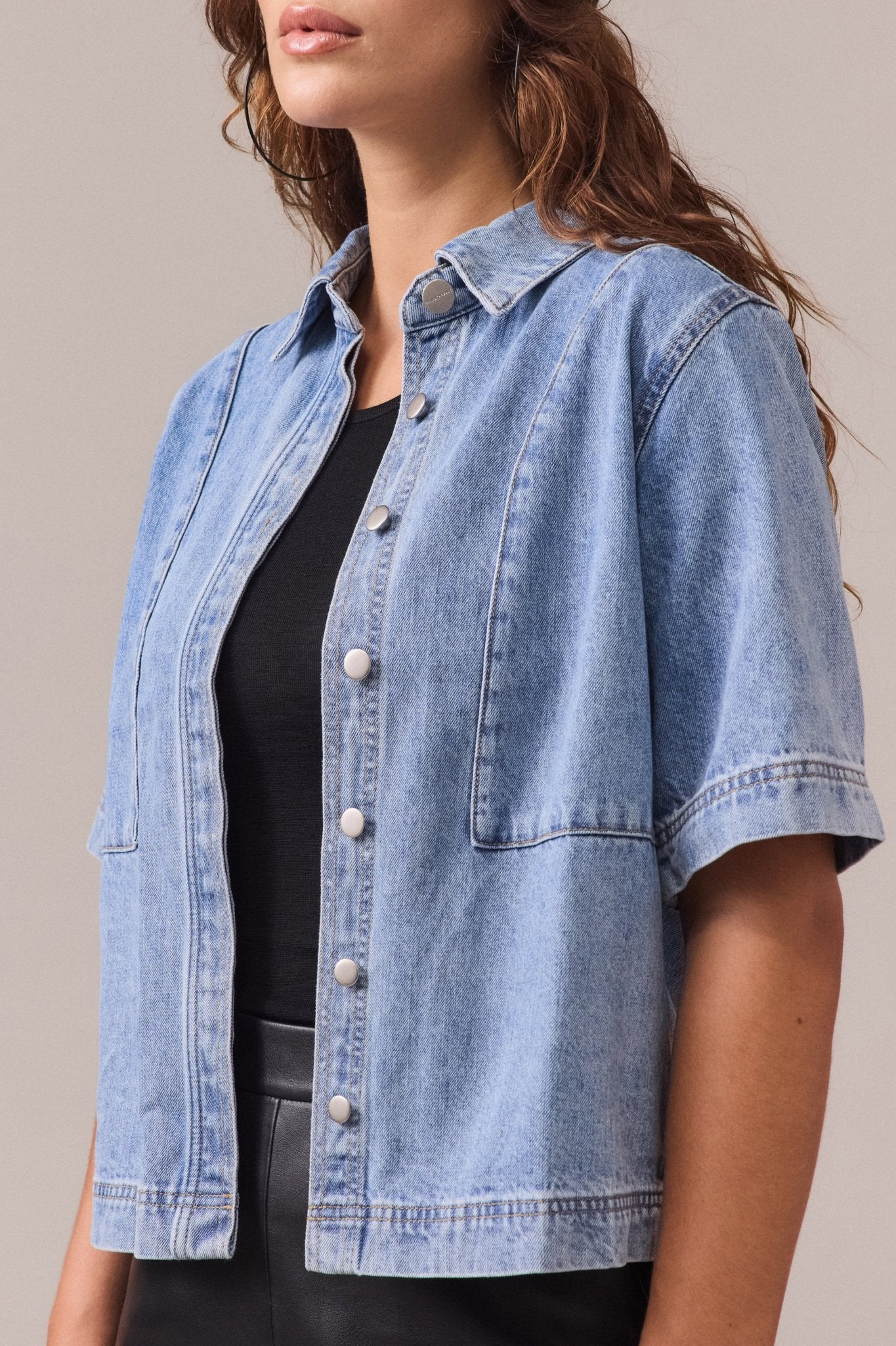 Kate Denim Panelled Shirt