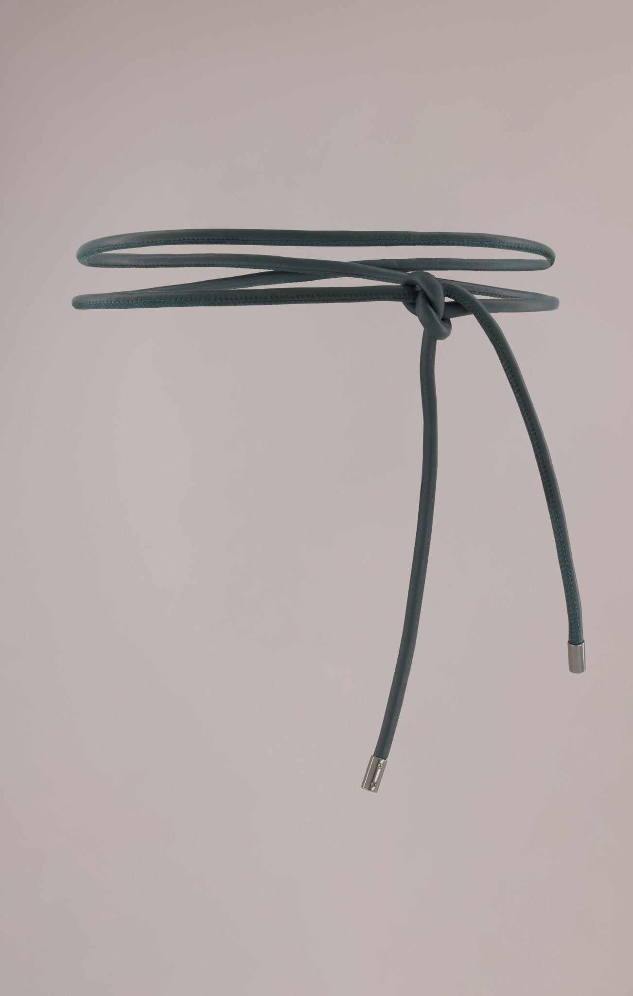Leather Rouleau Belt - FOREST