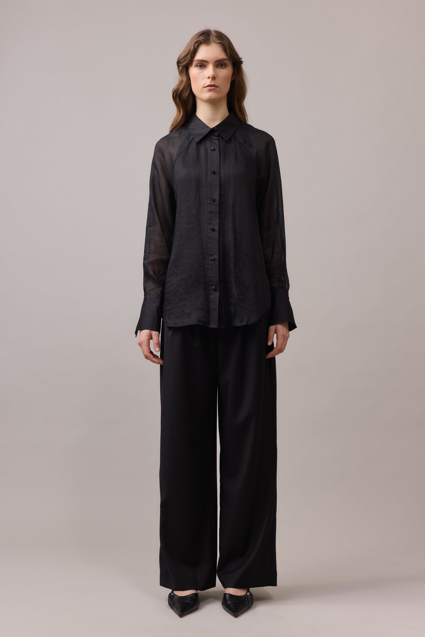 Ray Cotton Ramie Contrast Shirt