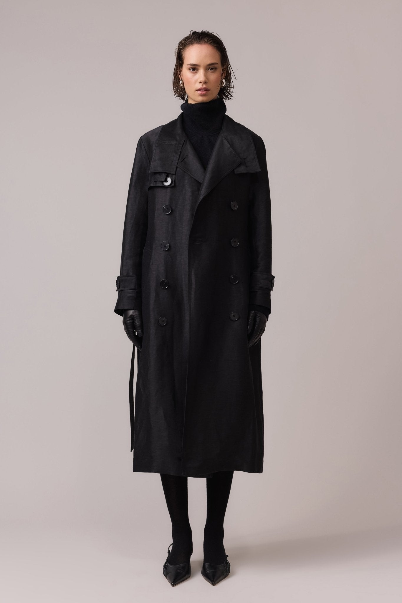 Remi Collared Trench Coat