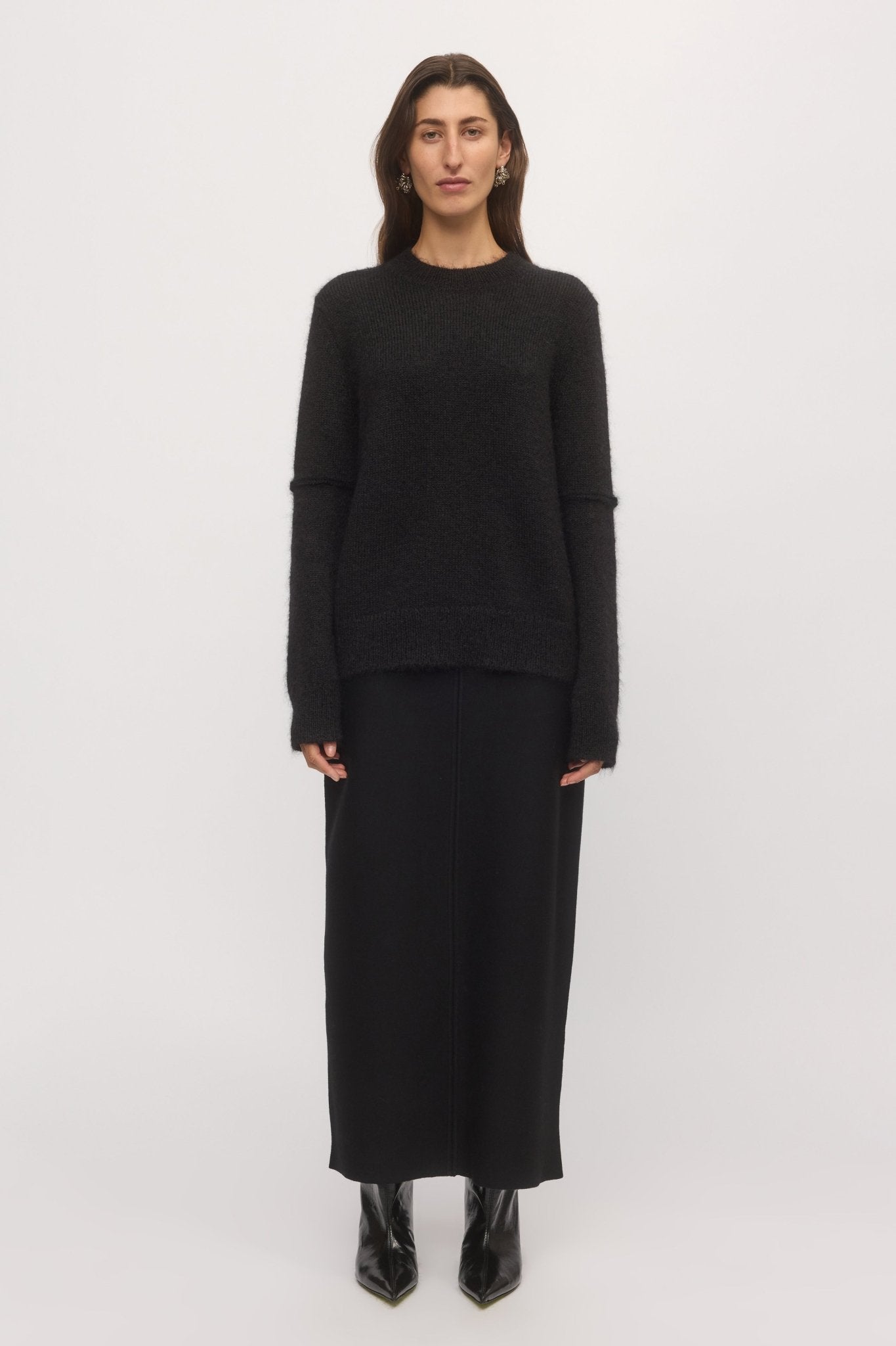 Woven Split Skirt